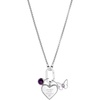 Alex and Ani Heart Trio Interchangeable Charm Necklace
