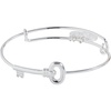 Alex and Ani Key Inline Bangle(silver)