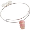 Alex and Ani Mama Needs Coffee’ Mug Charm Bangle(Pink Coffee To-Go Cup)