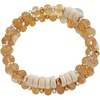 Alex and Ani Rutilated Quartz + Wood Beaded Wrap Bracelet