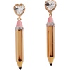 Alex and Ani Teacher’s Pet Earrings(Pencil Heart Drop Earring)