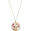 Alex and Ani Women’s Gold Woodland Pendant Necklace – Enamel Accents & Natural Stones: Moss Agate, Tiger’s Eye, Blue Aventurine, Pearl, Perfect Fall Jewelry(Woodland Pendant Necklace (Shiny Gold))