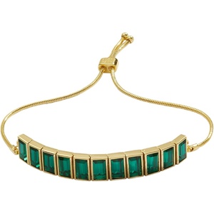 Alex and Ani Baguette Crystal Tennis Bracelet(Gold)