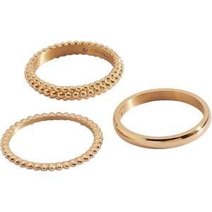 Alex and Ani Ball Stacking Ring Set of 3(Stainless Gold)
