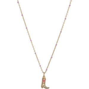 Alex and Ani Barbie Gold and Pink Jewelry(Alex and Ani Barbie™ Cowboy Boot Pendant Necklace)
