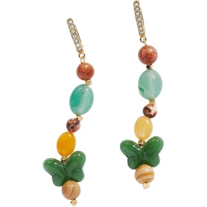 Alex and Ani Carved Butterfly Jewelry(Carved Butterfly Beaded Linear Earring)