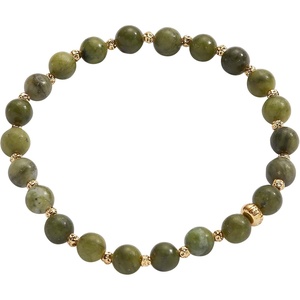 Alex and Ani Clear Quartz Healing Stone Stretch Bracelet(Qinghai Jade)