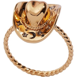 Alex and Ani Cowgirl Hat Ring, Gold