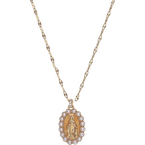 Alex and Ani Divine Guides Mary Pendant Necklace(Shiny Gold)