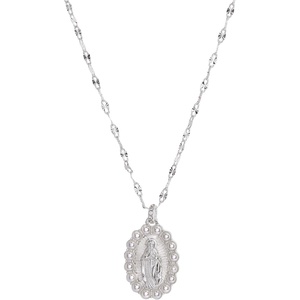 Alex and Ani Divine Guides Mary Pendant Necklace(Shiny Silver)