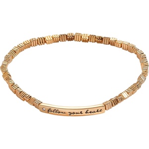 Alex and Ani Follow Your Heart Stretch Bracelet(Gold)
