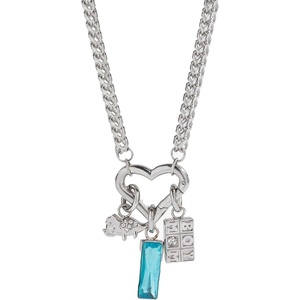 Alex and Ani Girl Mom Interchangeable Charm Necklace(Stainless Silver)