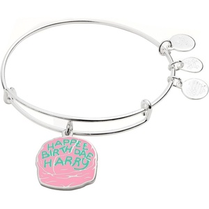 Alex and Ani Harry Potter, Celebrate Cake Charm Bangle(Shiny Silver)