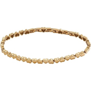 Alex and Ani Heart Charm Tennis Bracelet(Stainless Steel Gold)