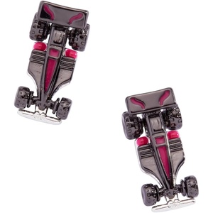 Alex and Ani Hot Wheels Earrings(Pink Car Stud (Shiny Silver))
