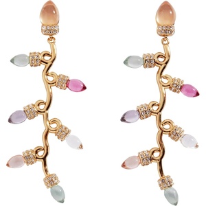 Alex and Ani Light Bulb Earrings(Gold Muted)