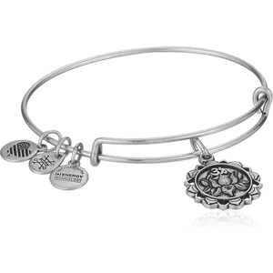Alex and Ani Lotus Peace Bangle(Rafaelian Silver)