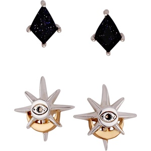 Alex and Ani Moon Magic Earrings(Celestial Earring set of 2 (Two Tone))