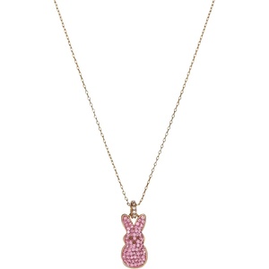 Alex and Ani PEEPS Jewelry(Peeps® Pink Crystal Bunny Pendant Necklace)
