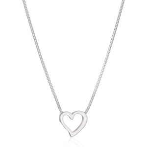 Alex and Ani Path of Symbols Adjustable Necklace for Women, Heart Pendant, Sterling Silver, 15 to 18 in(.925 Sterling Silver)