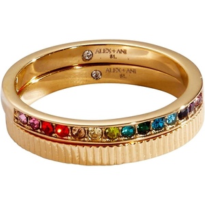 Alex and Ani Rainbow Ombre Pave Jewelry(Rainbow Ombre Ring Set of 2)
