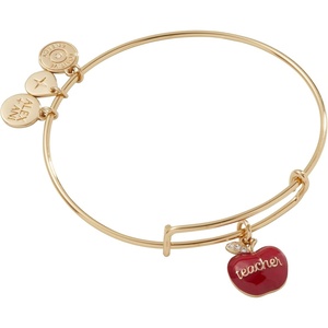 Alex and Ani School-Themed Charm Bracelet for Women – Ideal Gift for Teachers & Students(Gold)