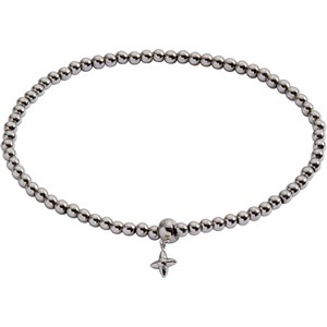 Alex and Ani Star Beaded Stretch Bracelets(Stainless Silver)