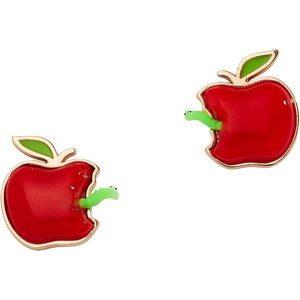 Alex and Ani Teacher’s Pet Earrings(Apple Stud Earrings)