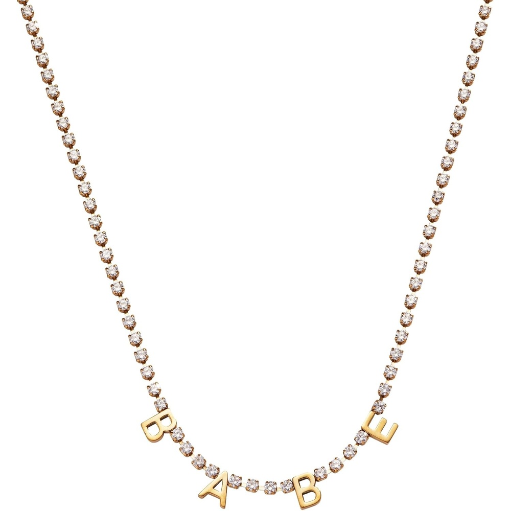 image:imageALEX AND ANI Babe Crystal Tennis NecklaceStainless Gold