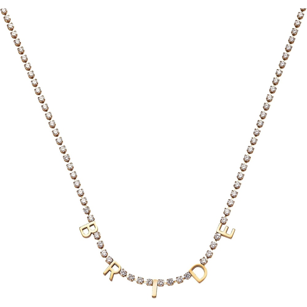 image:imageALEX AND ANI Bride Crystal Tennis Necklace Stainless Gold