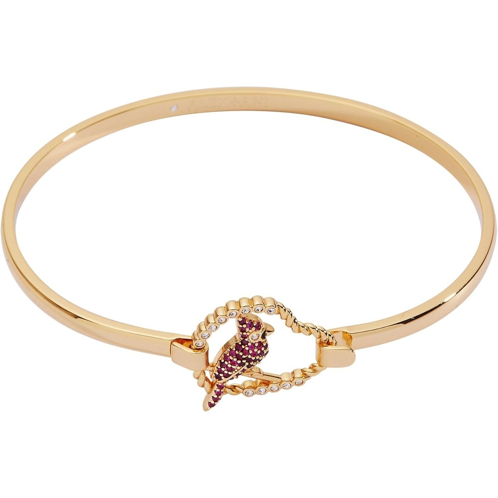 image:imageALEX AND ANI Cardinal Bracelet for Women  Enamel Charm with Ruby Crystals Cardinal Jewelry for Women Symbol of Devotion amp Loving RelationshipsCardinal Shiny Gold