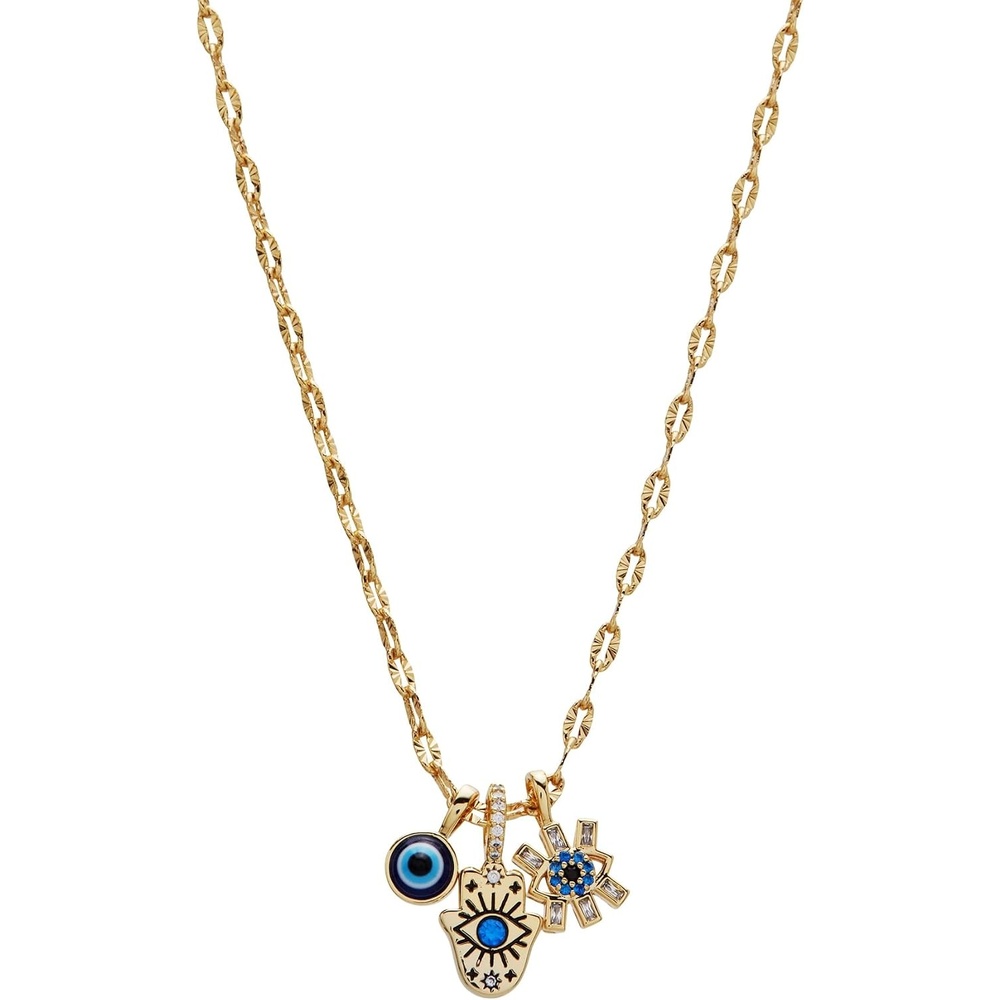 image:imageALEX AND ANI Evil Eye Charm NecklaceTriple Charm Necklace