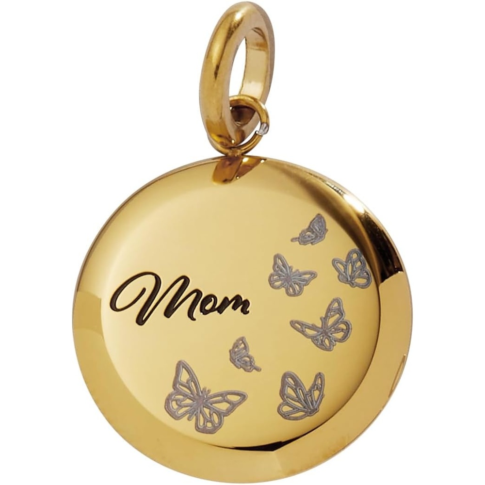image:imageALEX AND ANI Mom Butterfly Disc CharmStainless Gold