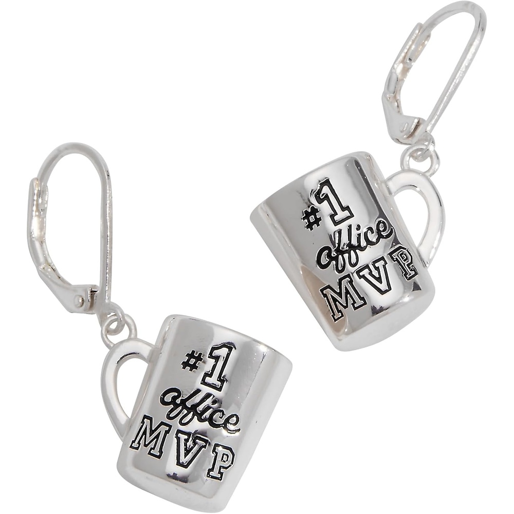 image:imageAlex And Ani Office MVP Earring Brass Shiny Silver