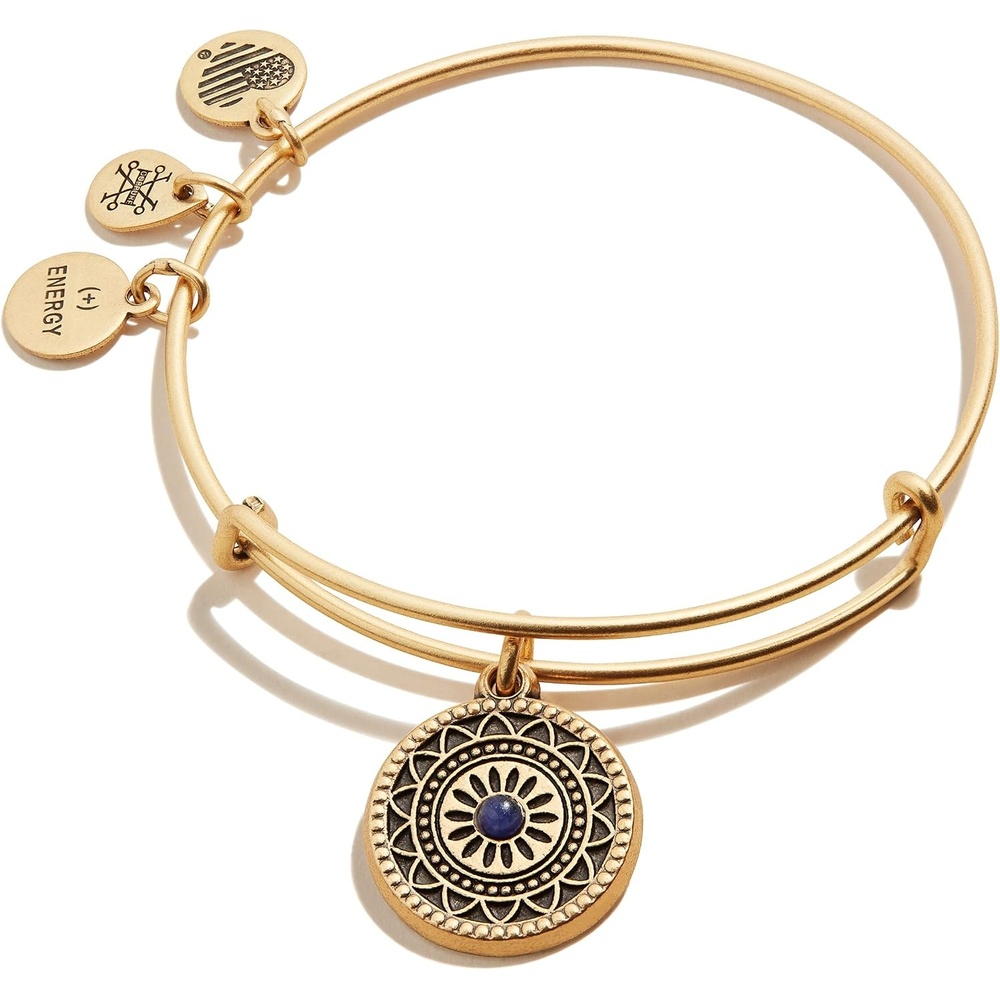 image:imageAlex and ANI Path of Symbols Expandable Bangle for Women New Day Charm Rafaelian Finish 2 to 35 inRafaelian Gold Finish