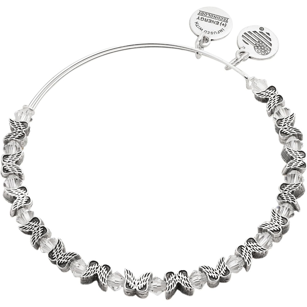 image:imageAlex and Ani Angel Wing Beaded BangleSilver