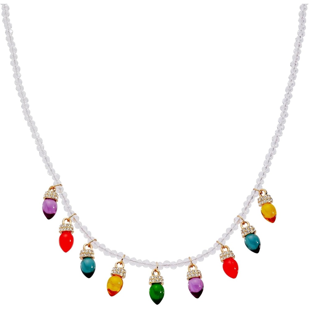 image:imageAlex and Ani Christmas Light Bulb Shaker NecklaceGold