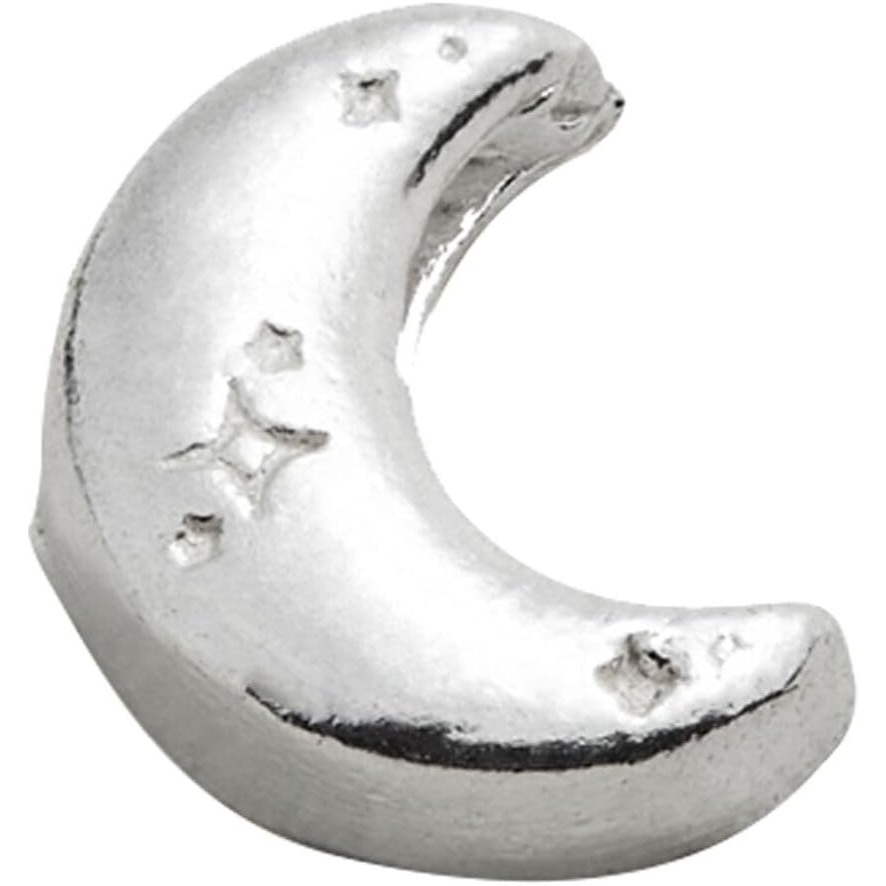 image:imageAlex and Ani Crescent Moon Slider Charm Create Your Own Crescent Moon 0925 Sterling Silver Silver Charm Size 029 inch Width by 033 inch Height