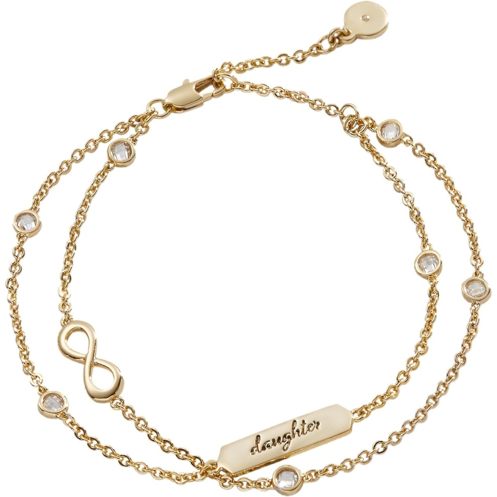 image:imageAlex and Ani Daughter Infinity Chain Double Strand BraceletGold