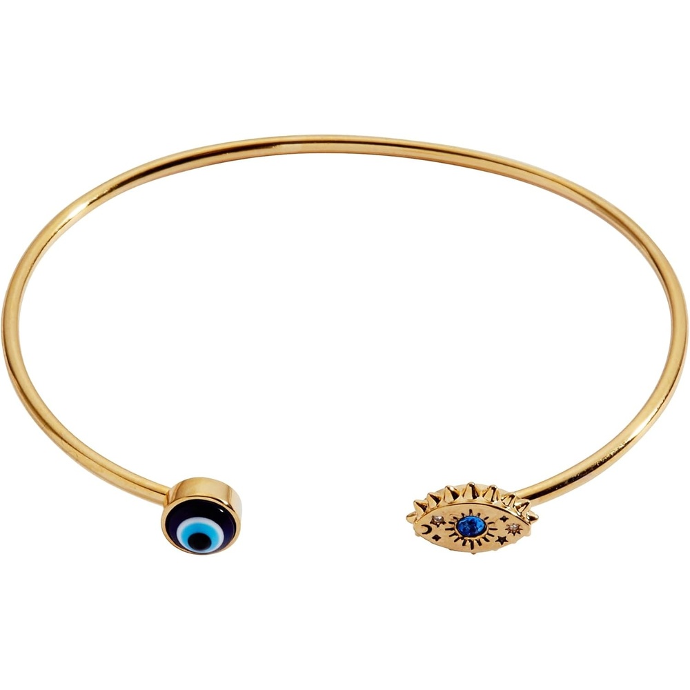 image:imageAlex and Ani Evil Eye Bracelets  Sapphire amp Crystal Stones NickelFree Radiant Evil Eye Jewelry for WomenFlex Cuff Bracelet