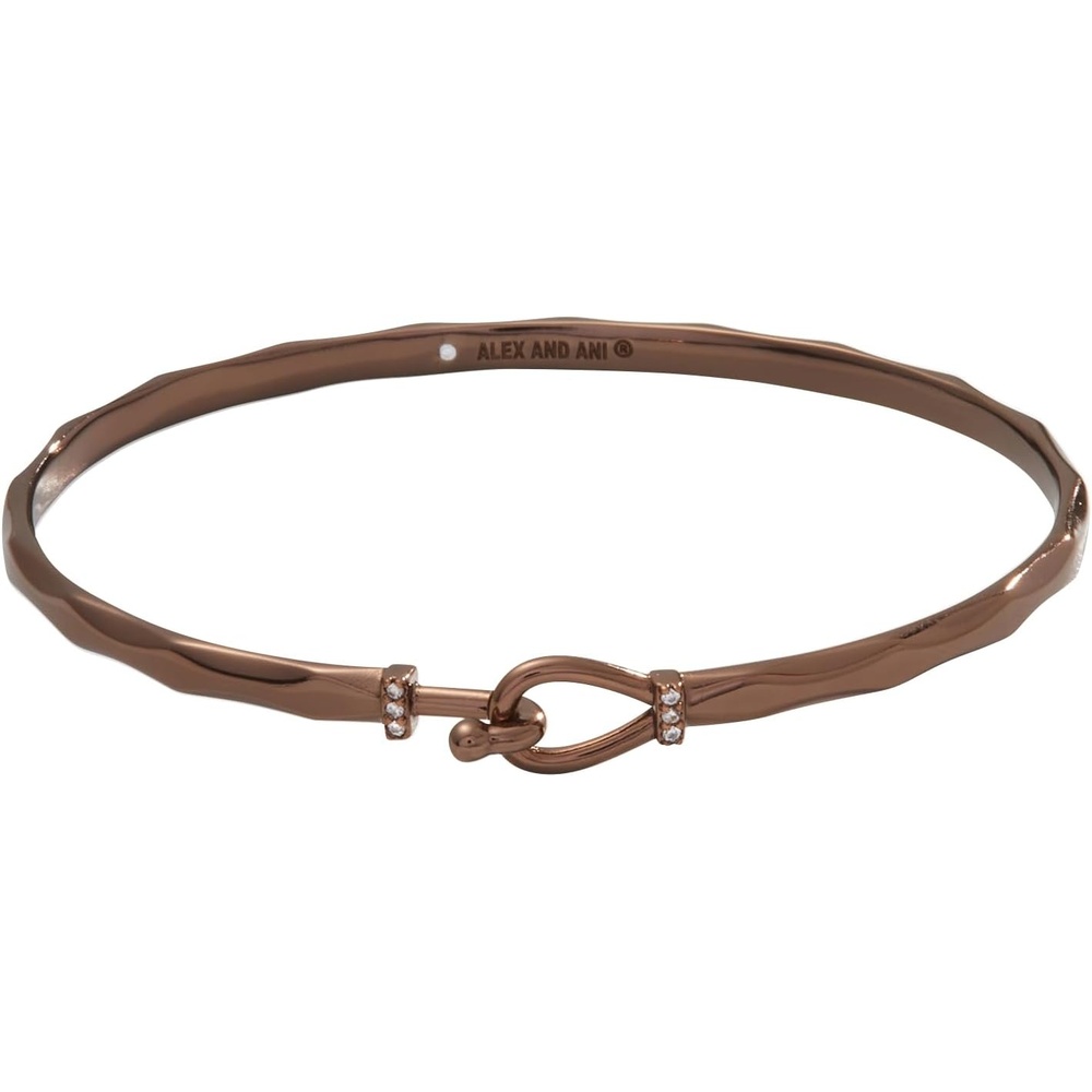 image:imageAlex and Ani Faceted Hook Tension BraceletShiny Chocolate Brown