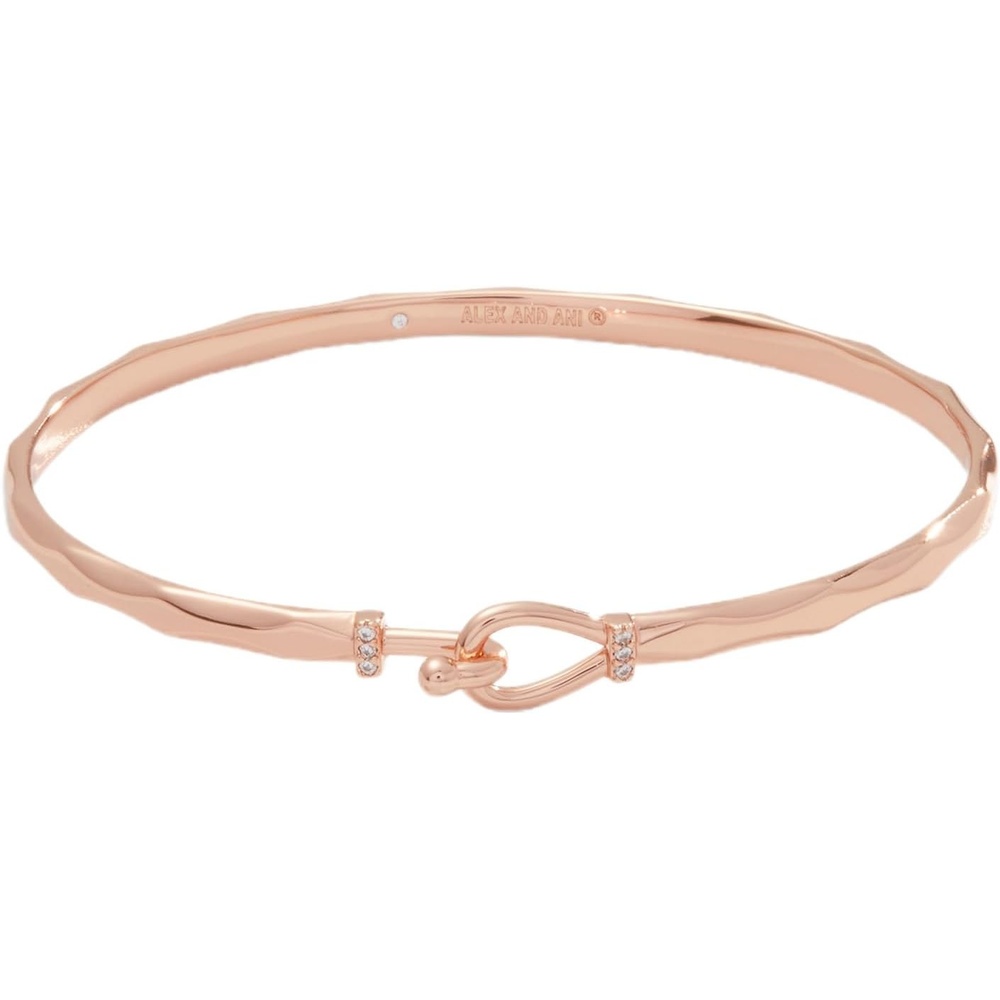 image:imageAlex and Ani Faceted Hook Tension BraceletShiny Rose Gold
