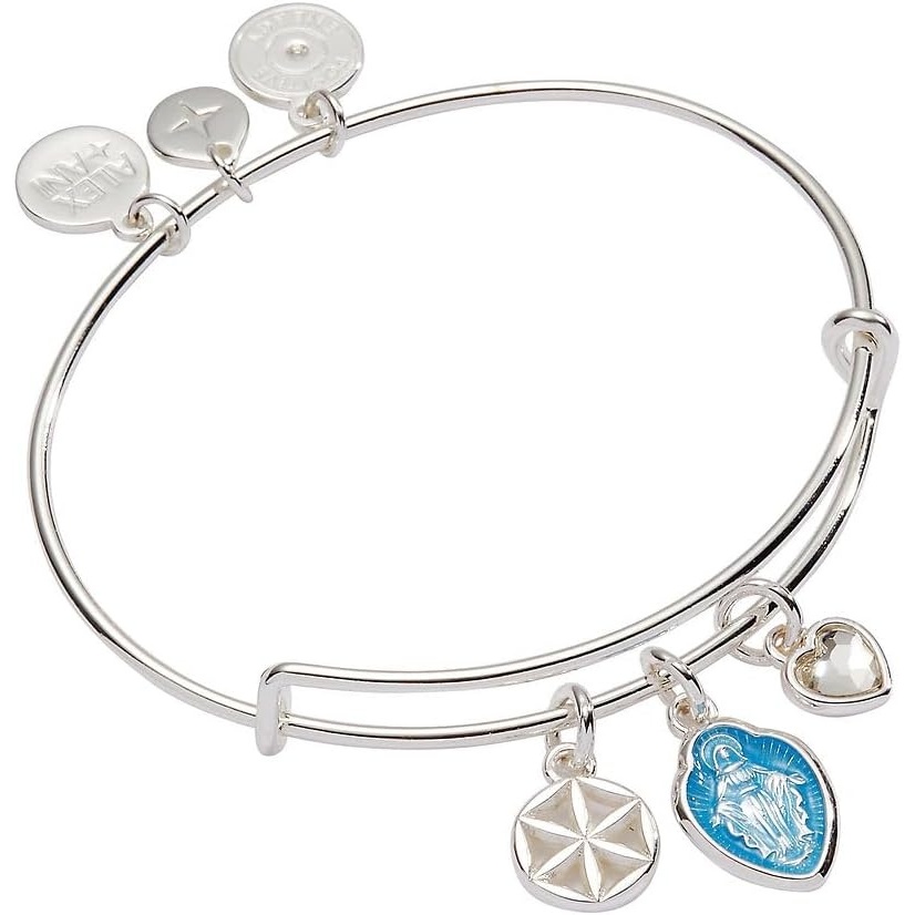 image:imageAlex and Ani Faith and Family Mother Mary Charm Bangle