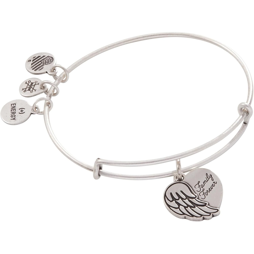 image:imageAlex and Ani Family Forever Angel Wing Heart Charm BangleBracelet