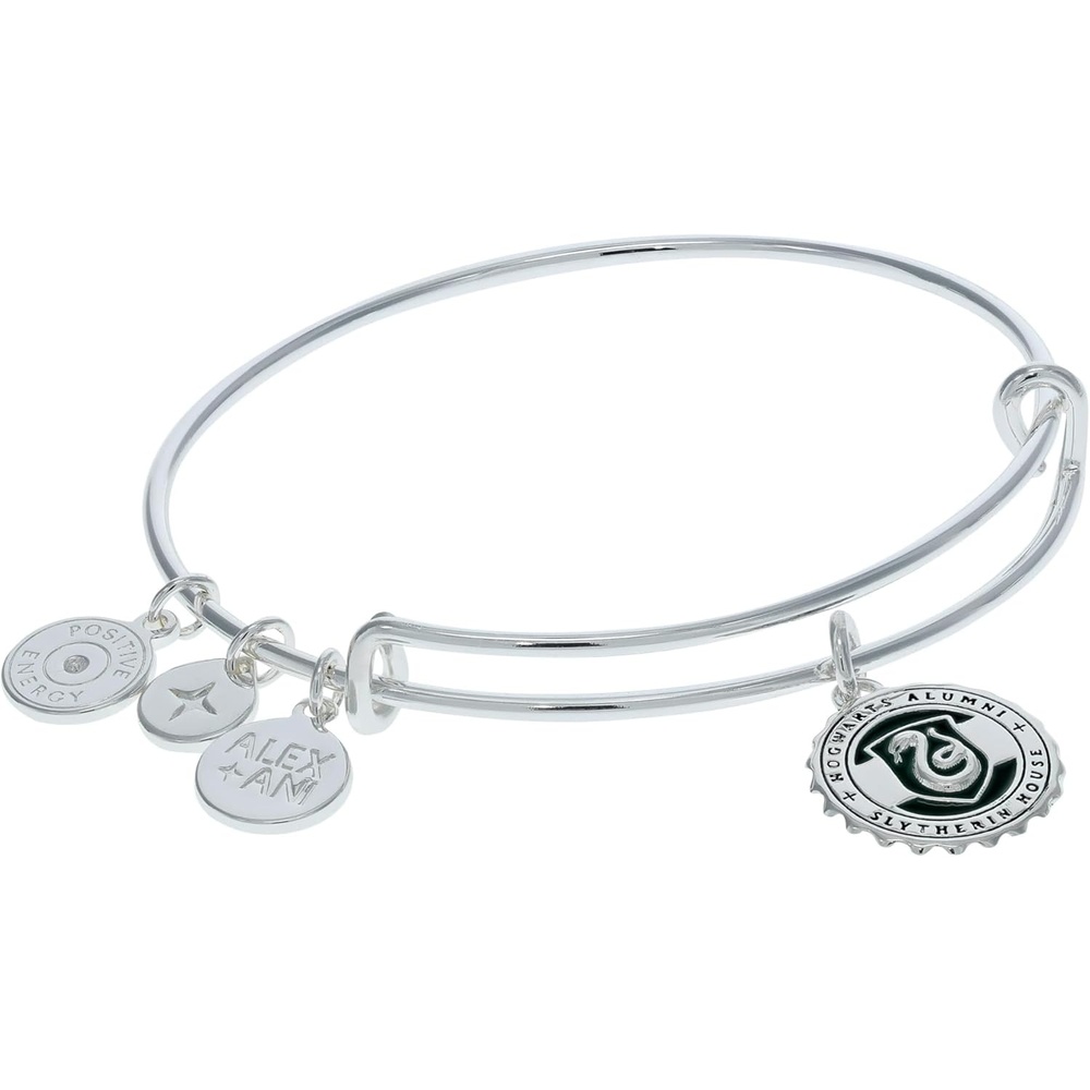 image:imageAlex and Ani Harry Potter Slytherin House Pendant Necklace AdjustableEngravable Pendant Bracelet