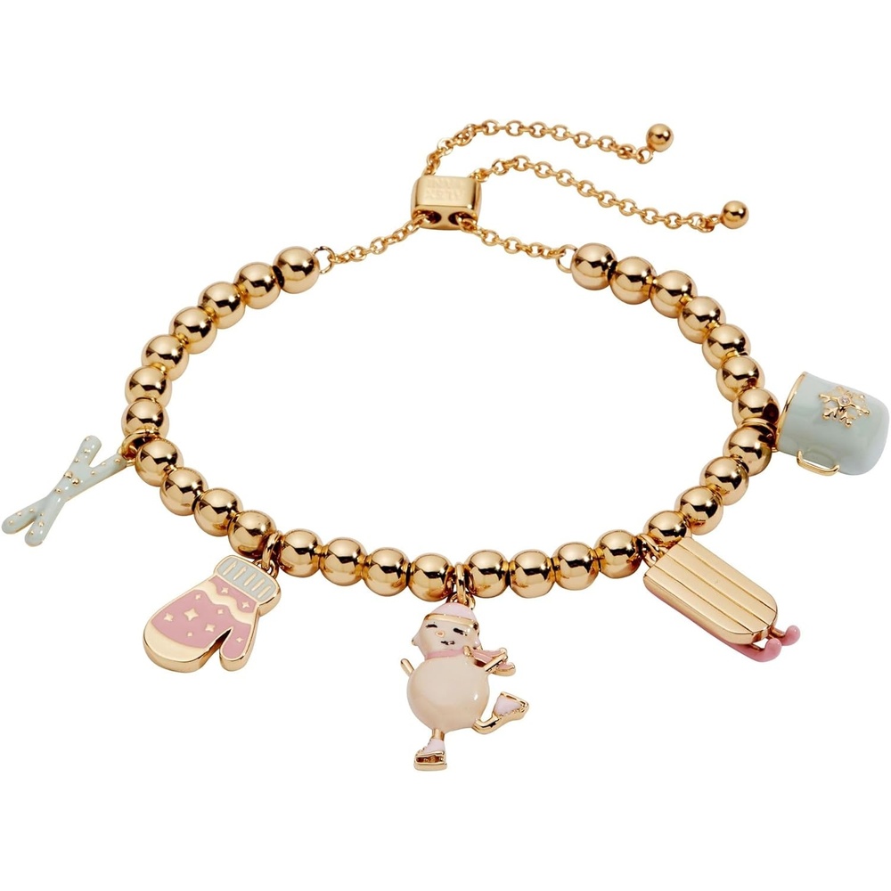 image:imageAlex and Ani Holiday Bracelet for Women  Snow Games Winter Wonderland Multi Charm
