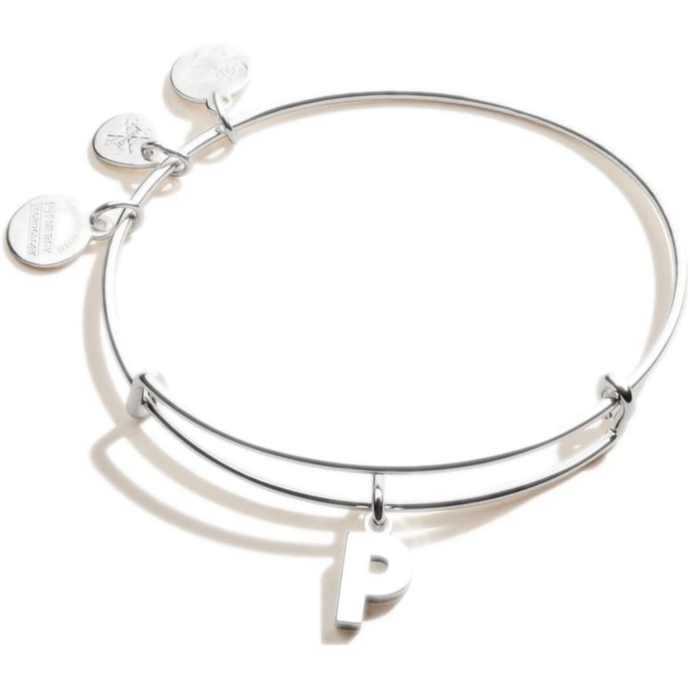 image:imageAlex and Ani Initial P III Bangle BraceletShiny Silver