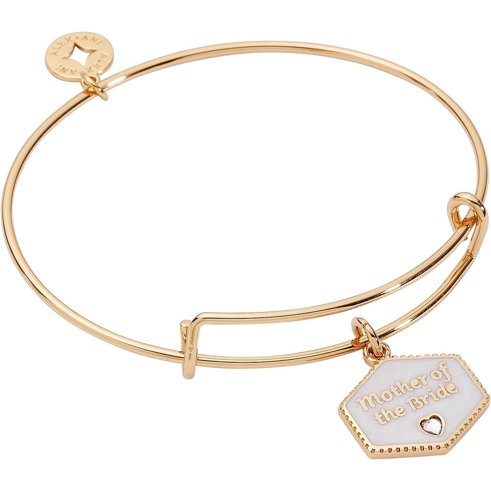 image:imageAlex and Ani Mother of the Bride and Groom Mother of Pearl Expandable Wire BraceletMother of the Bride
