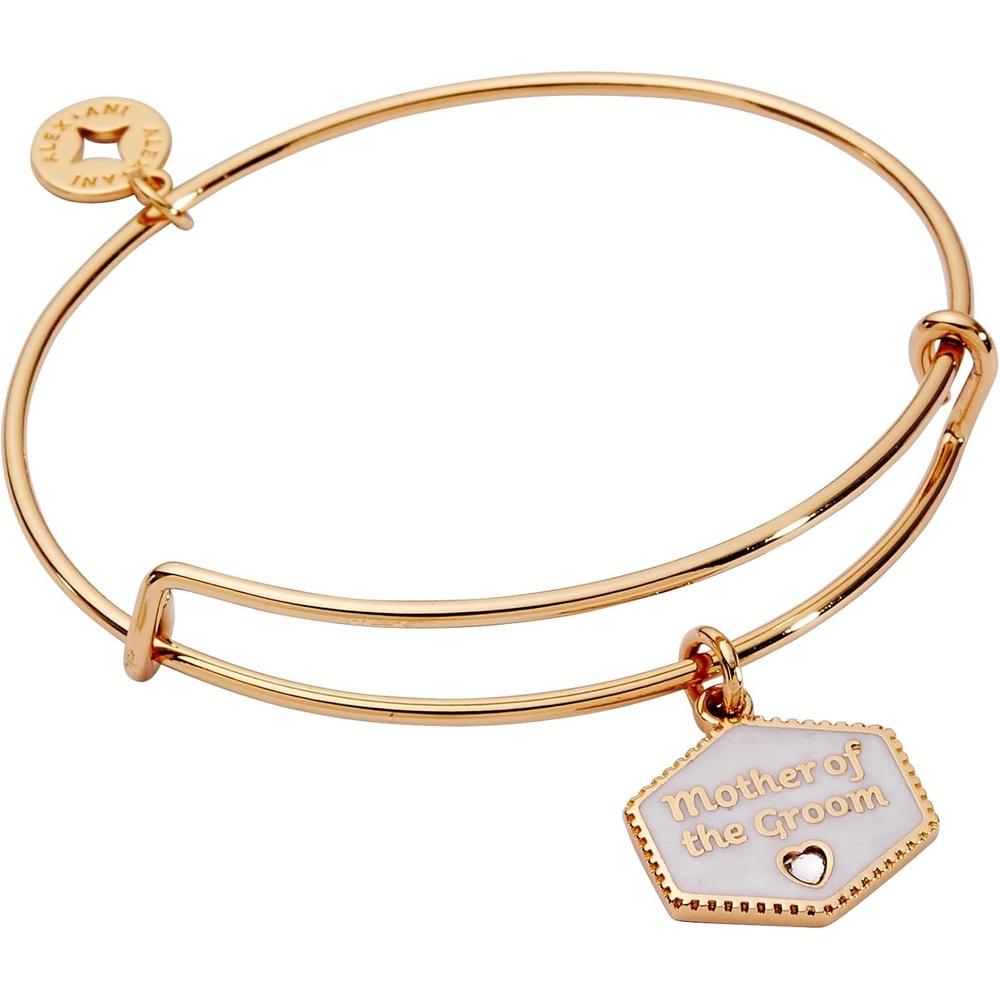 image:imageAlex and Ani Mother of the Bride and Groom Mother of Pearl Expandable Wire BraceletMother of the Groom