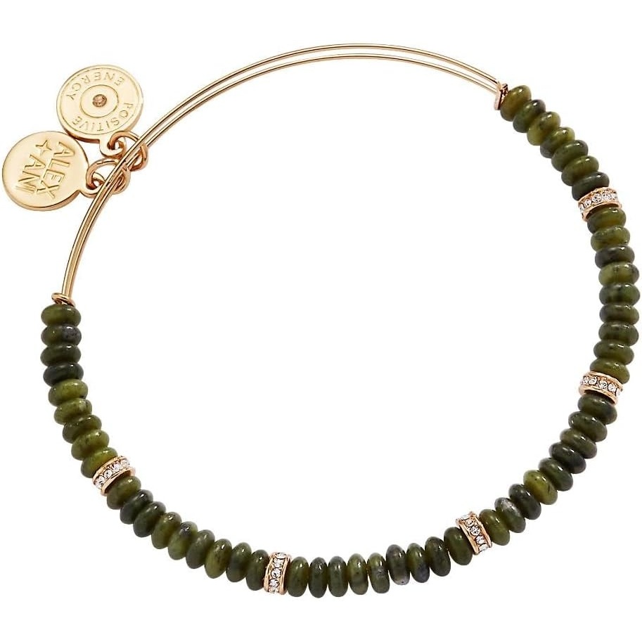 image:imageAlex and Ani MultiColor SemiPrecious Beaded BangleGreen